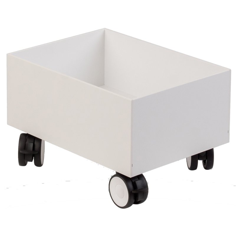PAPERFLOW socle roulant pour bac de tri des déchets, noir, 4 roues