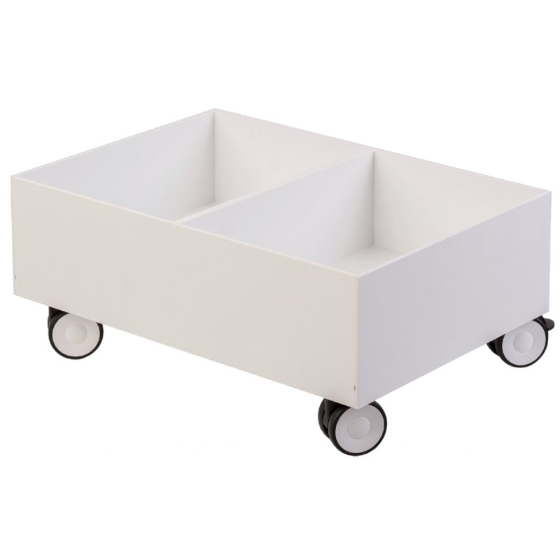 PAPERFLOW socle roulant pour bac de tri des déchets, noir, 4 roues