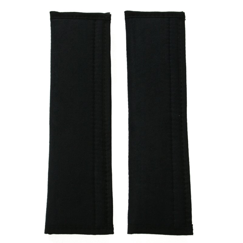 IWH car seat belt pads Alcantara, black, 2 pieces