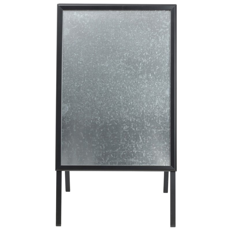 EUROPEL panneau trottoir Economy Outdoor A1, aluminium argenté, cadre à clic