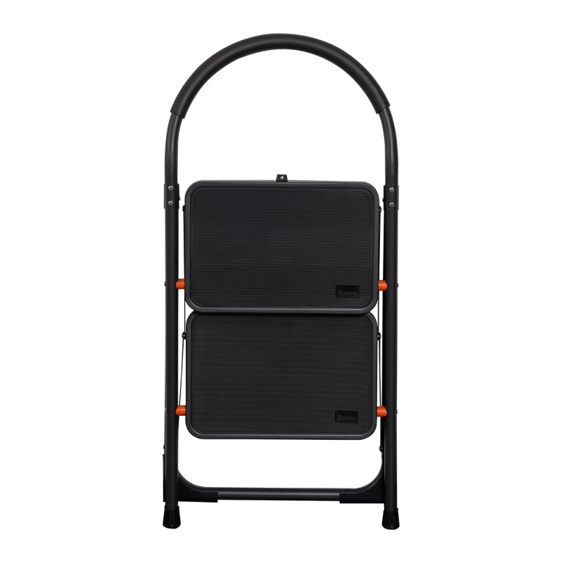Bradas échelle de trappe en acier, 4 marches, noir, pliable