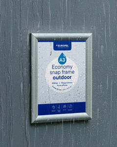 EUROPEL plakatlijst Economy Outdoor, A4, geanodiseerd aluminium, UV-bestendig
