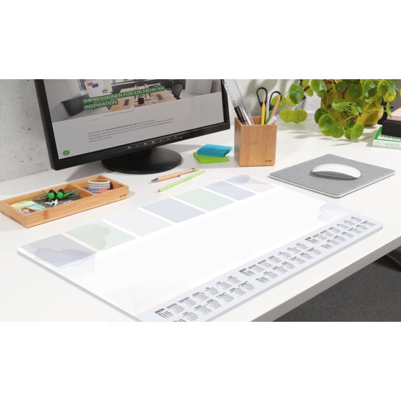 Sigel sous-main Pastel Planner, 595 × 410 mm, 30 feuilles, calendrier 3 ans