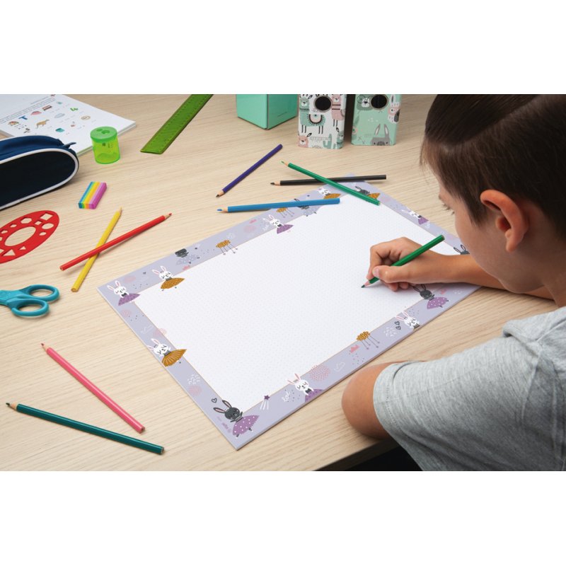 Sigel sous-main Little Heroes, 420 × 297 mm, motif super-héros, 30 feuilles