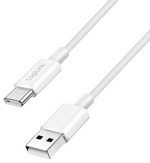 LogiLink USB 2.0 kabel USB-A naar USB-C, wit, 0,5 m