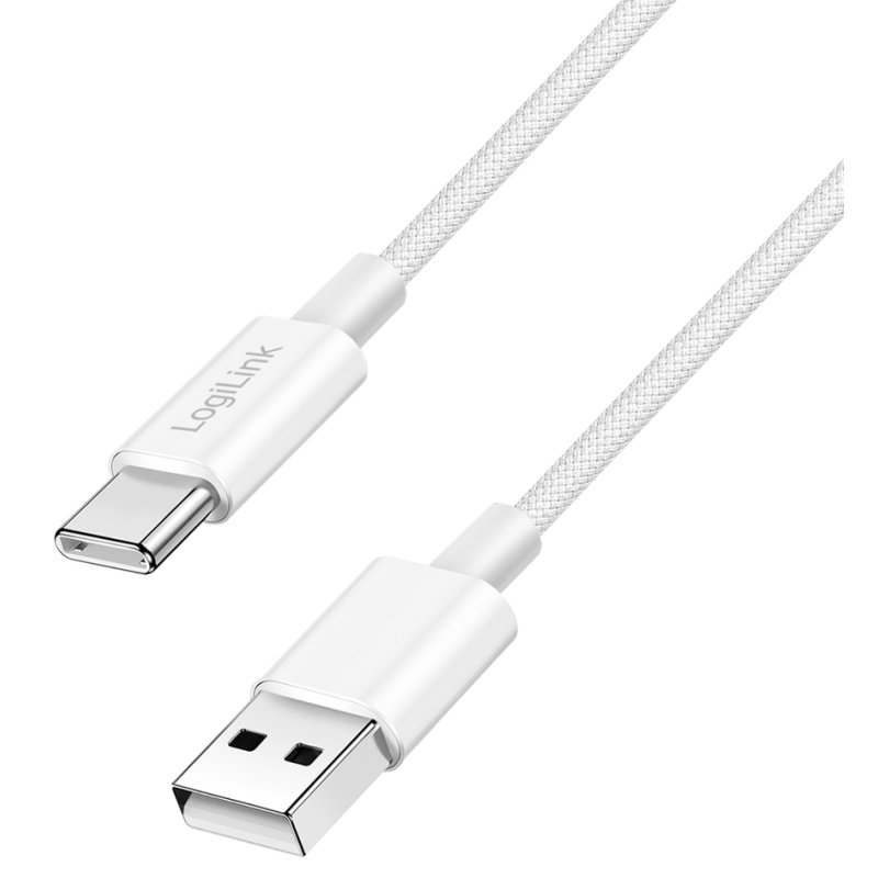 LogiLink Câble USB 2.0 USB-A vers USB-C, rose, 1,0 m
