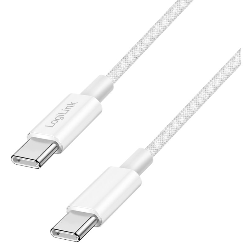 LogiLink Câble USB 2.0 USB-C vers USB-C, bleu, 1,0 m