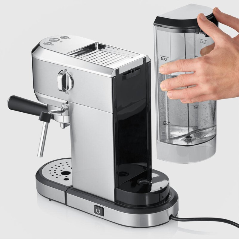 SEVERIN espressomachine KA 5997, 1.350 watt, zilver