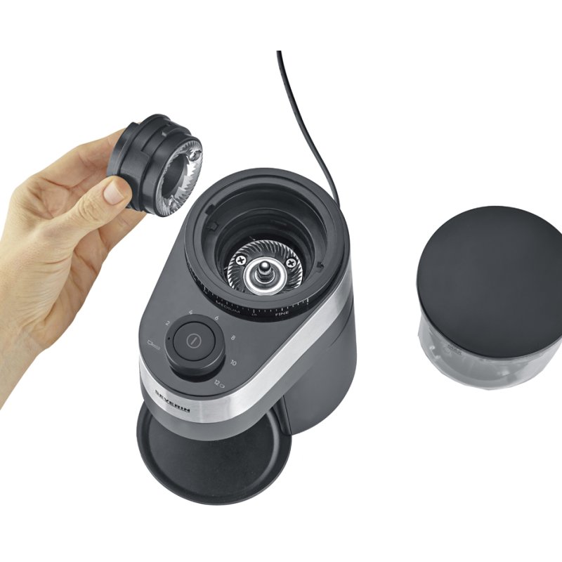 SEVERIN coffee grinder KM 3880, 140 watt, black/stainless steel