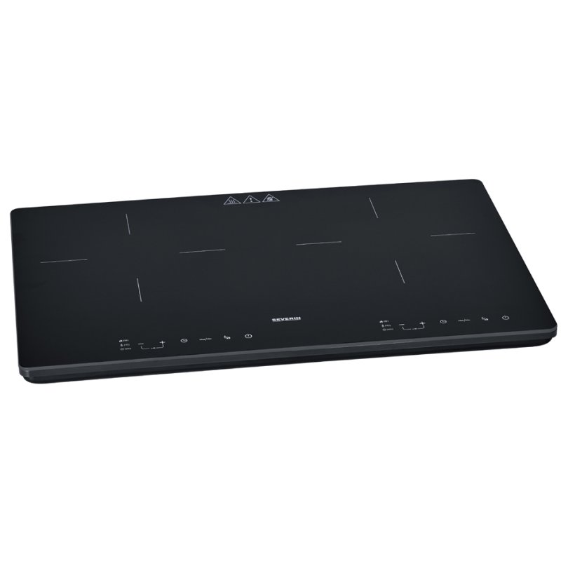 SEVERIN double induction hob DK 1033, black, 3400 watt, 60×38 cm