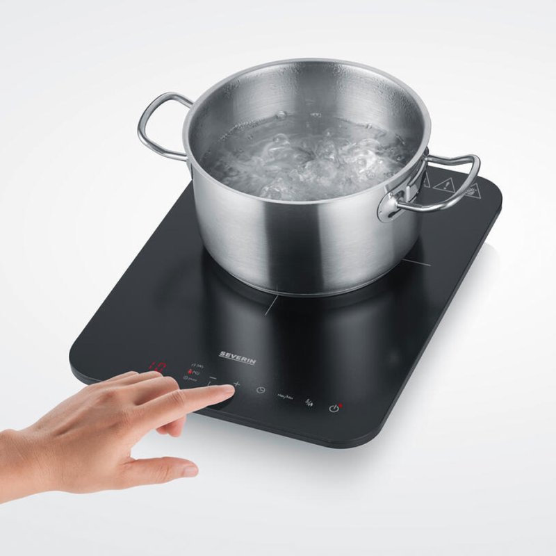 SEVERIN Plaque de cuisson à induction KP 1032, noir, 2000 watts, 220 mm