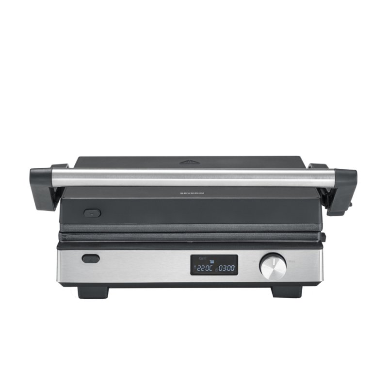 SEVERIN Grill de contact 3-en-1 SEVINI Flex, argent/noir, 2000 watts
