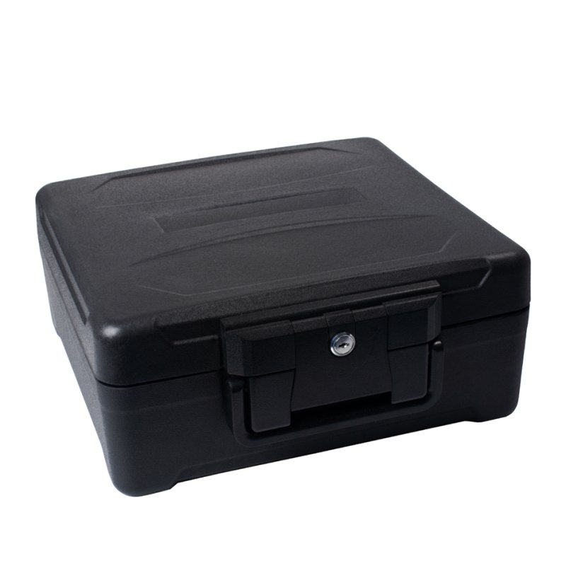 Pavo coffre-fort ignifuge pour documents, 11 litres, noir, 30 minutes résistant au feu