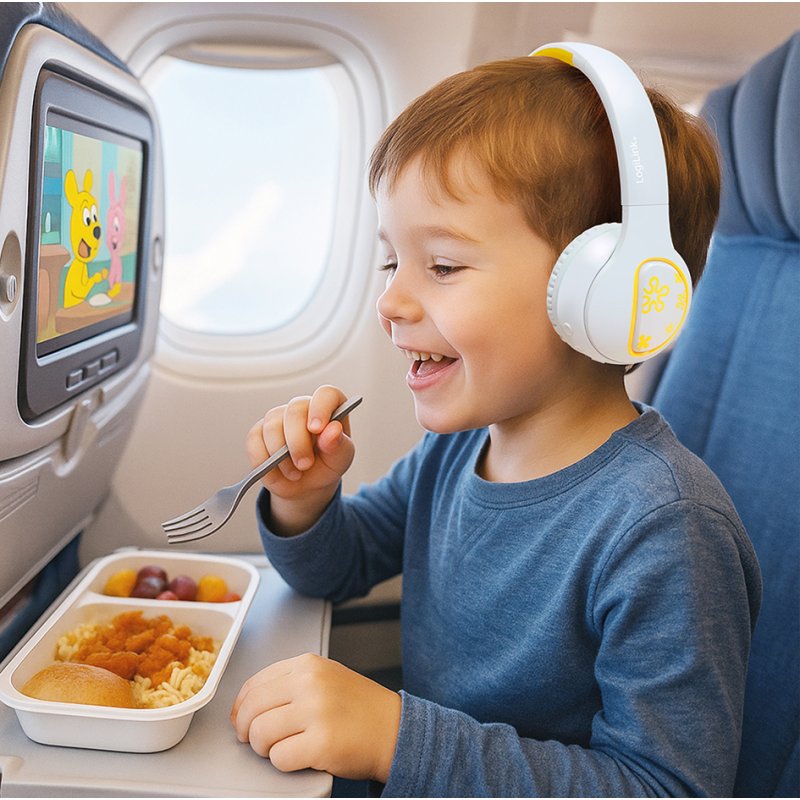 LogiLink BT 5.4 casque enfant Music Buddies, bluetooth sans fil, rose