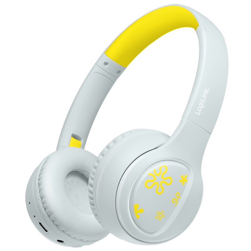 LogiLink BT 5.4 casque enfant Music Buddies, bluetooth sans fil, rose