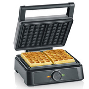 SEVERIN Belgisch wafelijzer WA 2125, zwart, 1600 Watt
