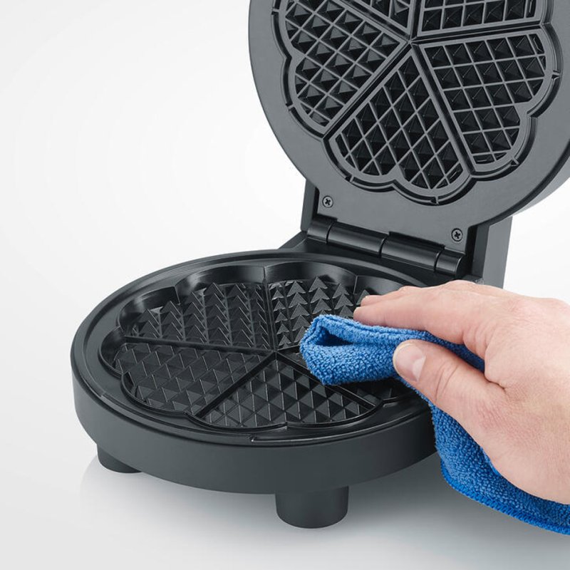 SEVERIN waffle iron Black Line WA 2116, black, 1000 W