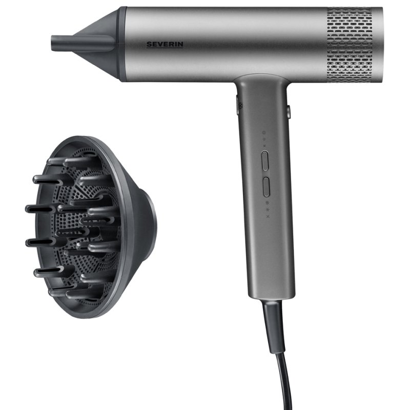 SEVERIN sèche-cheveux S-Style Speed Pro HT 0169, anthracite, 1650-2000 watts, boîtier aluminium