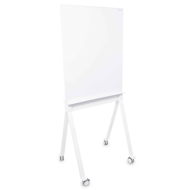 magnetoplan Tableau magnétique Design en verre, 760×1800 mm, double face, roulettes