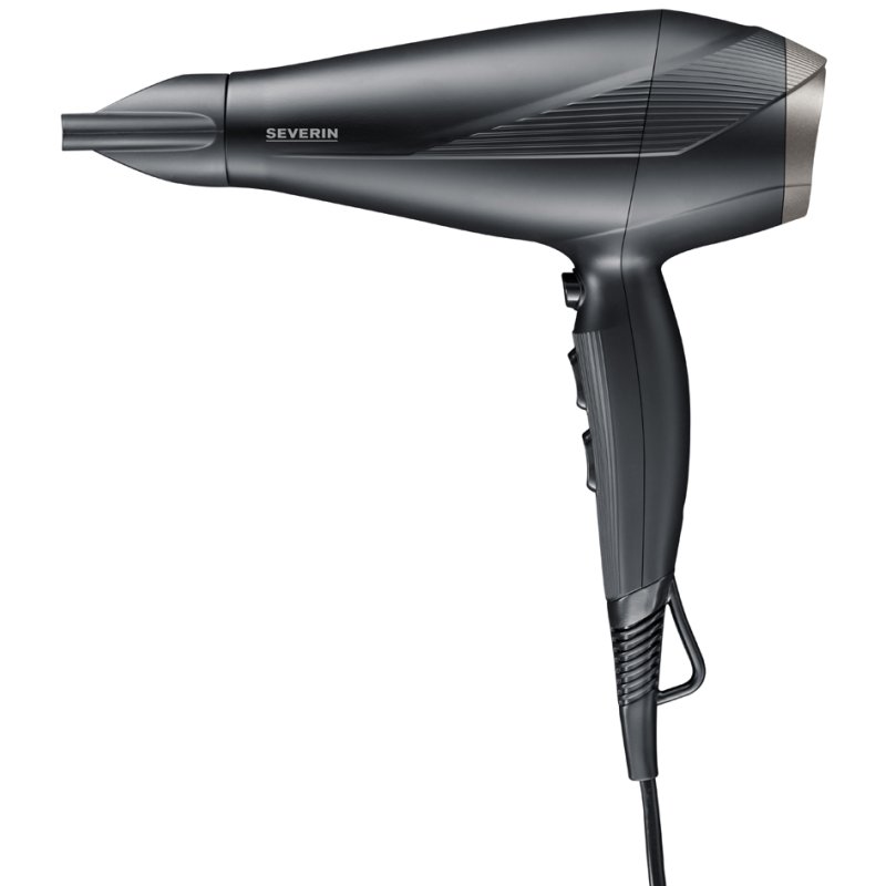 SEVERIN hair dryer HT 0167, black/silver, 1950-2300 watt, ion function