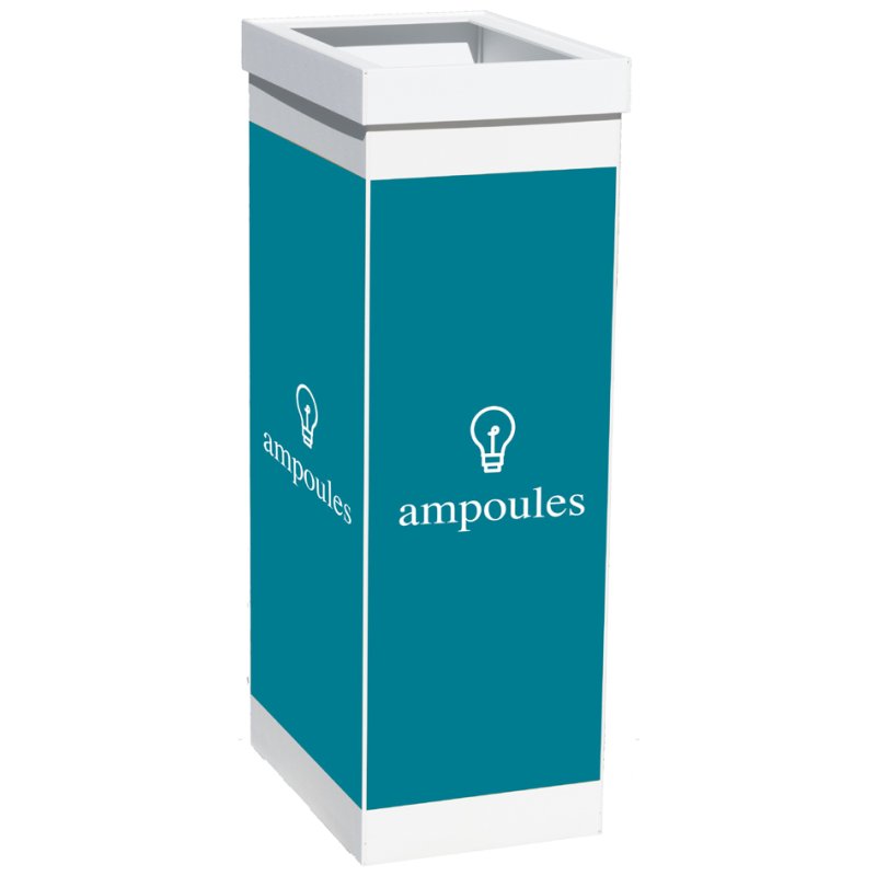 PAPERFLOW collecteur de déchets pour bouteilles, blanc, 60 litres