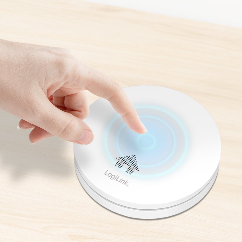 LogiLink détecteur de fumée, ultra-plat, 85 dB, blanc
