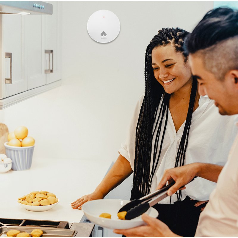 LogiLink détecteur de fumée, ultra-plat, 85 dB, blanc