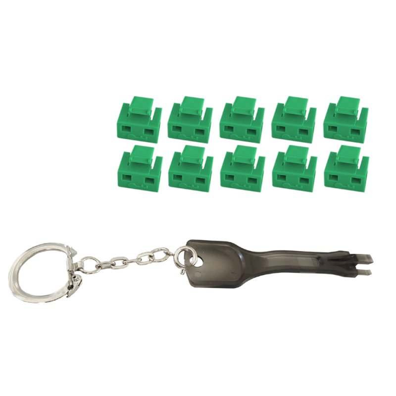 Shiverpeaks bloqueur de port RJ45 avec clé, blanc, 10 pièces