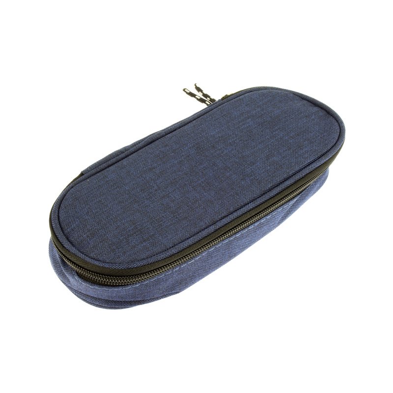 Kangaro etui ovaal polyester, donkergrijs, 220×90×50 mm