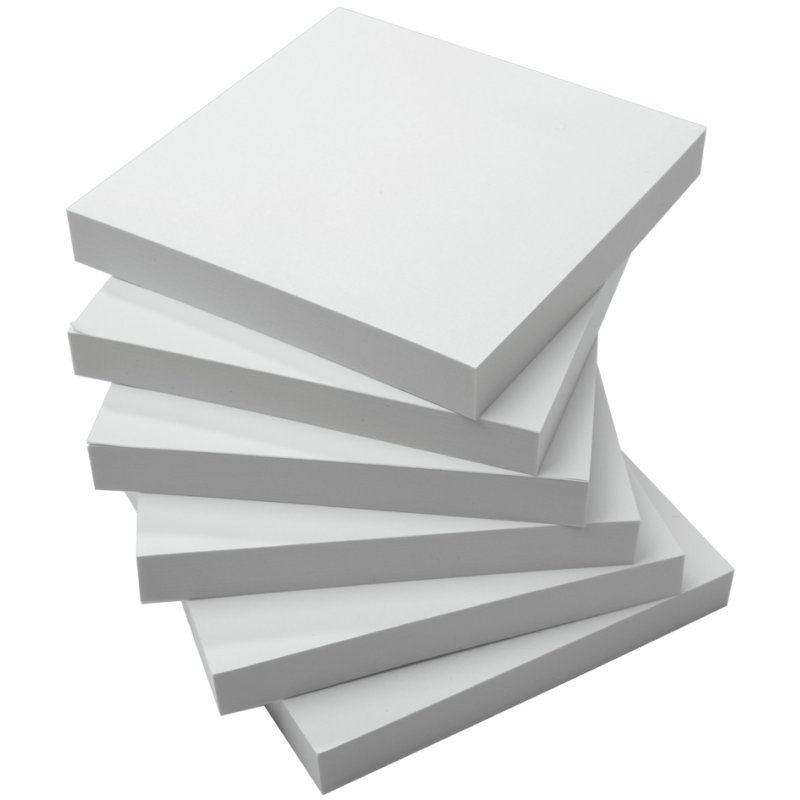 Sigel bloc-notes adhésifs, 125×75 mm, blanc, vierge