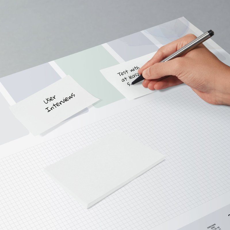 Sigel bloc-notes adhésifs, 125×75 mm, blanc, vierge