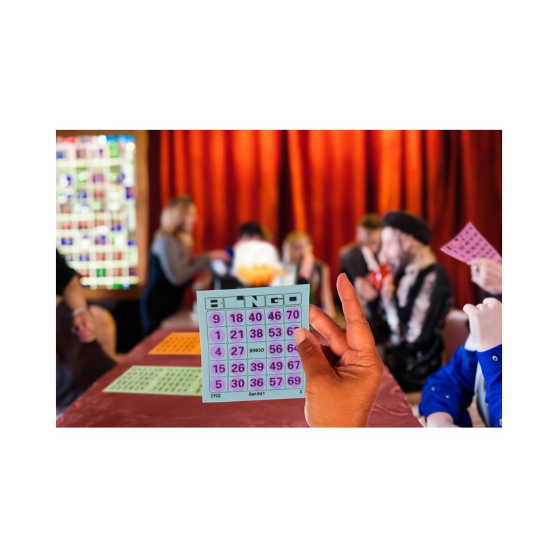 Kangaro lot de cartes de bingo, 5×100 pièces, assorties colorées