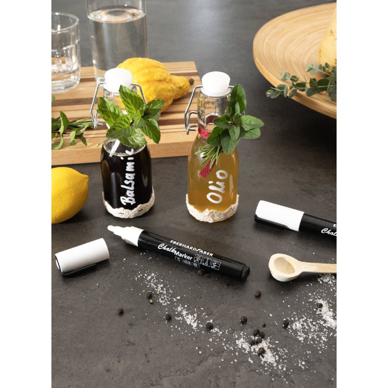 EBERHARD FABER chalk marker, round tip 1-2 mm, white