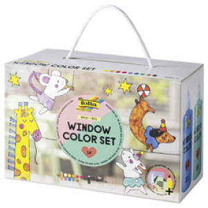 folia Window Color Jumbo-Set BASIC BIG, 10 × 80 ml, verf set