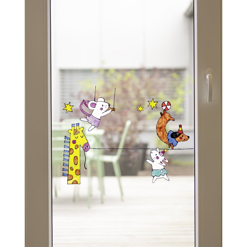 folia Window Color Jumbo-Set BASIC BIG, 10 × 80 ml, verf set