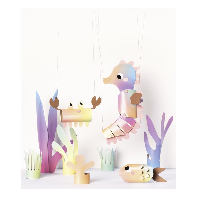 folia glanzpapier Rainbow, regenboog kleurverloop, 225×320 mm, 10 vel
