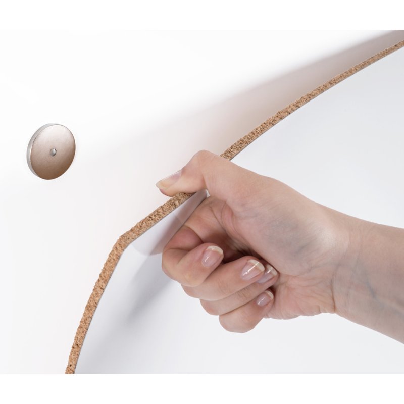 Bi-Office tableau blanc LOOP, laqué, 1800×1000 mm, magnétique