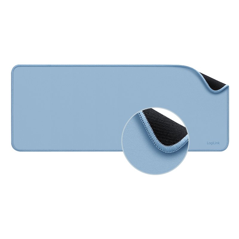 LogiLink tapis de souris XXL, bleu, 700×300 mm
