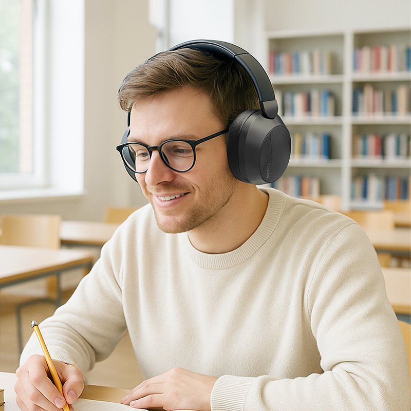 LogiLink BT 6.0 casque SOUND WAVE, Bluetooth, crème