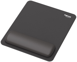 Fellowes muismat met polssteun Breyta, zwart, ergonomisch, 200×240 mm