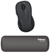 Fellowes muismat polssteun Breyta, grijs, ergonomisch, 60×180×17,5 mm