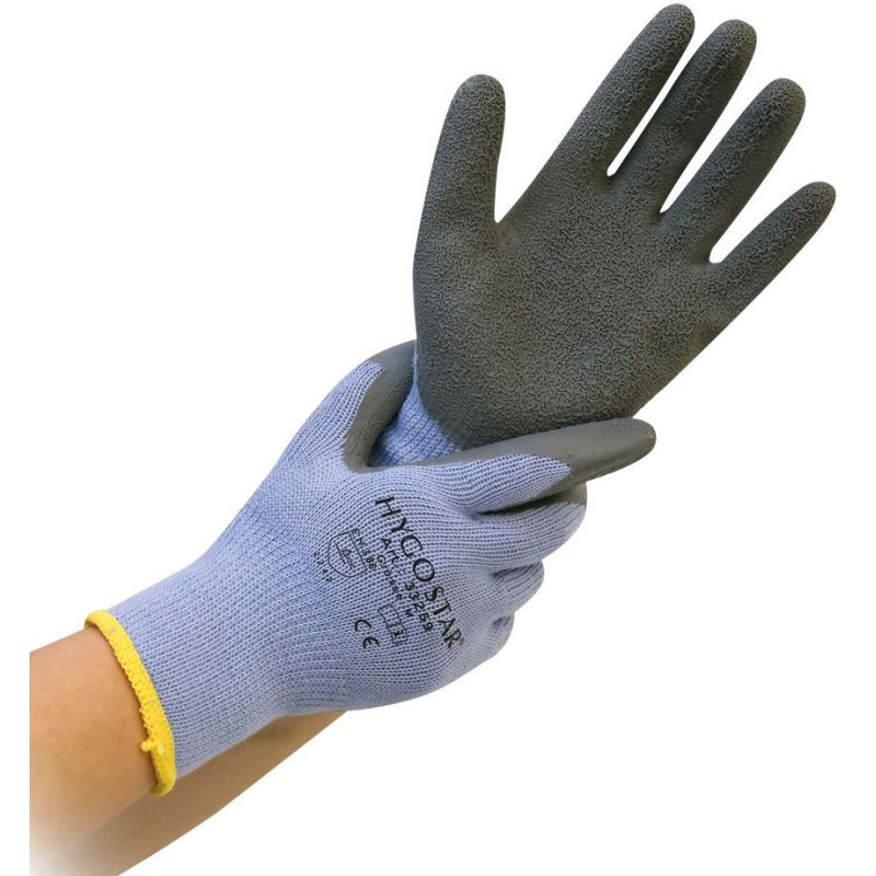 HYGOSTAR Thermo Grip gant de protection contre le froid, XL, violet/gris, 12 paires