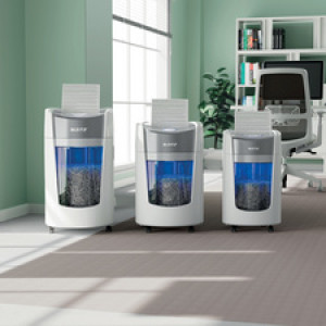 LEITZ papiervernietiger IQ OptiMax 350, P5, 8 vel, 22 liter