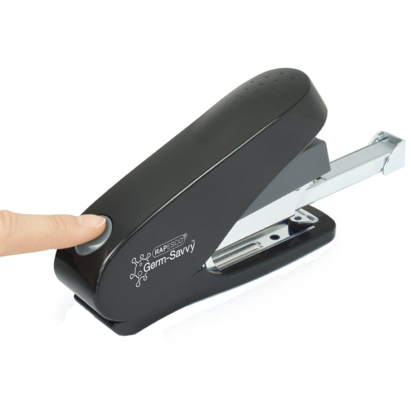 RAPESCO Agrafeuse ECO Luna Less Effort, noir, 50 feuilles, 70 mm profondeur d'insertion