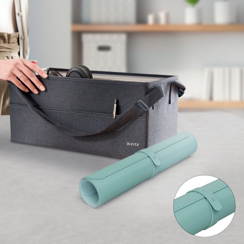 LEITZ sous-main de bureau, PVC, menthe, 800×400 mm