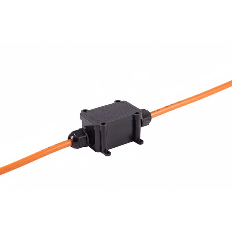 shiverpeaks boîtier de connecteur de câble réseau extérieur, IP68, noir, 69×42×35 mm