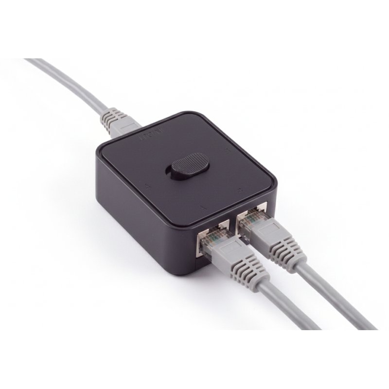 shiverpeaks manual network switch, 3-port, black