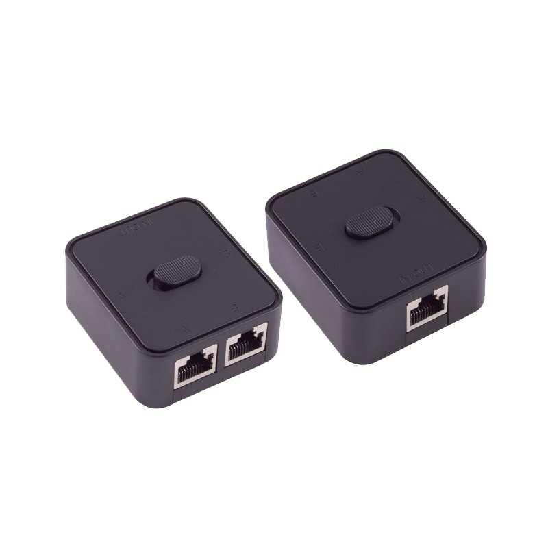 shiverpeaks manual network switch, 3-port, black