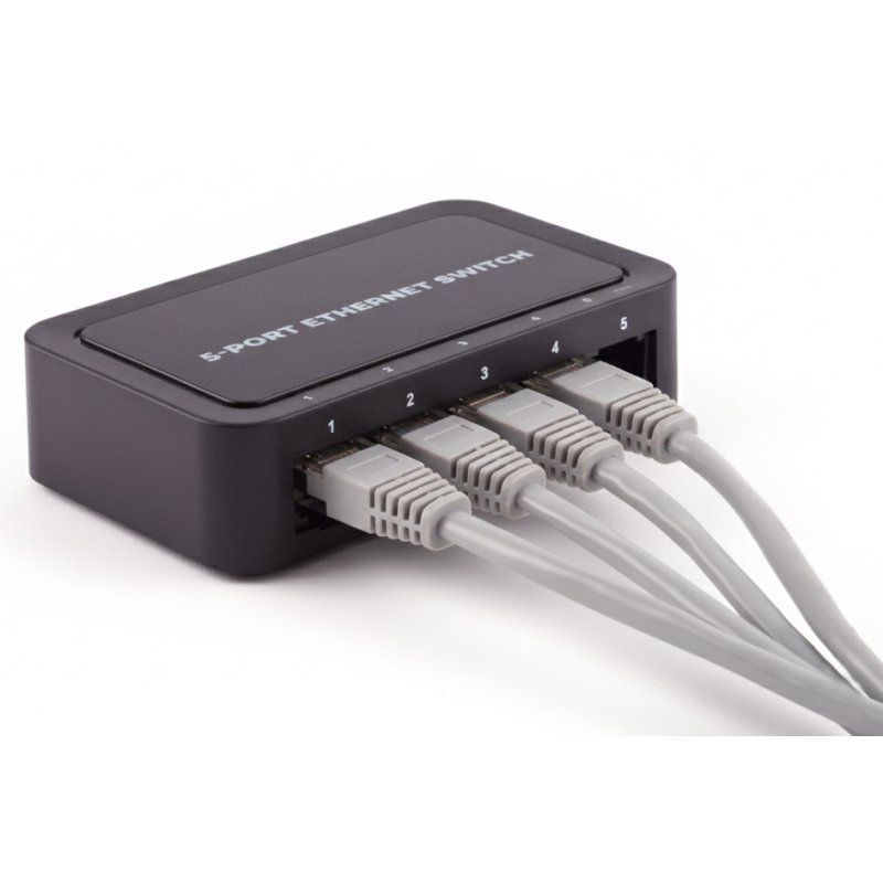 shiverpeaks commutateur réseau, 5 ports, 100 Mbit/s, noir