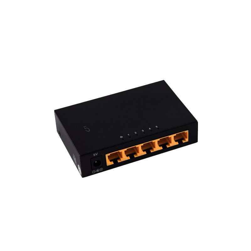 shiverpeaks commutateur réseau, 5 ports, 1 Gigabit, noir